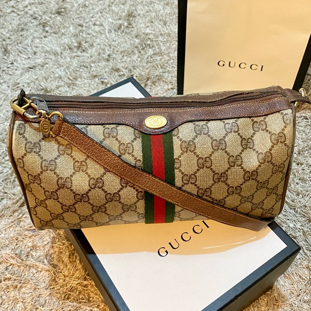 Gucci🔥Ophidia GG Supreme Monogram Vintage Crossbody Bag